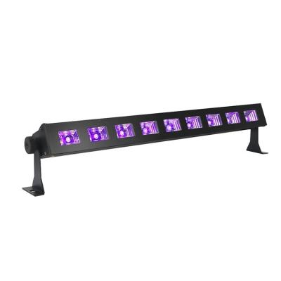 China Hotel 9 Pcs x 3 W UV Black LED Bar Lights Led Lighting For DJ Disco Party Club for sale