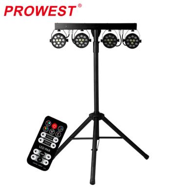 China WEDDING cheap par 64 led stage lighting 12pcs rgbw led par kits for sale