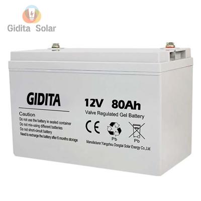 China Seguridad de plomo larga de la batería GS006 del gel de la vida de servicio 12V 80ah alta en venta