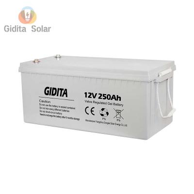 Cina batteria al piombo del gel della batteria 250 del sistema di energia solare 12v ah per il sistema solare in vendita