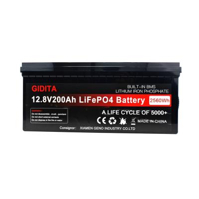 China batería solar 20kg 520*238*220m m del sistema eléctrico de 12.8V 200AH LiFePO4 en venta