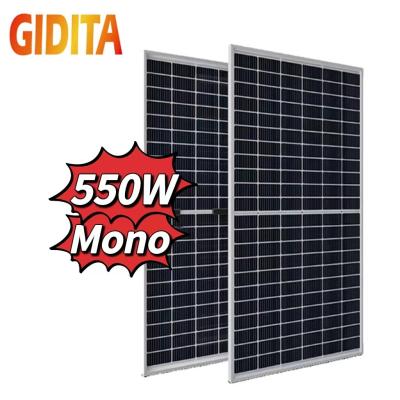 China Montaje monocristalino de la tierra del panel solar 550w de la electricidad casera en venta