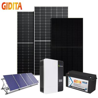 Chine unité hybride solaire de système d'alimentation solaire du système 5000w de stockage de la puissance 5kw à vendre