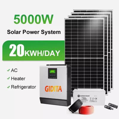 China Weg von den Gitter-Solarenergie-Systemen 10kw mit monokristallinem Silikon-Sonnenkollektor zu verkaufen