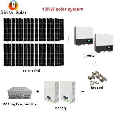 China energe storage 10KW inverter battery controller solar panel energe storage solar system for sale