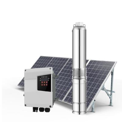 China Solar Well Water Pump 1Hp DC for High Pressure Solar Submersible Pump Max. Head 95m Te koop