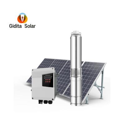 中国 3.8m3/h Max. Flow Solar Well Water Pump with 200V Open Circuit Voltage and 1.5Hp Power 販売のため