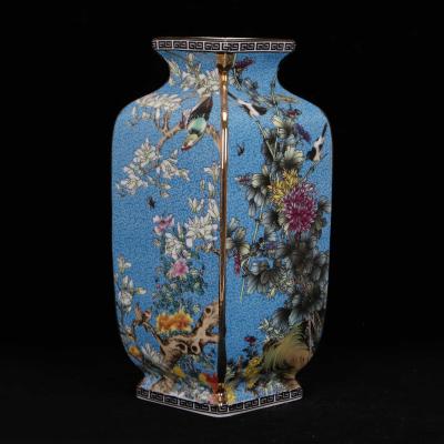 China Oriental Antique Vase in Qing Yongzheng Year Ceramic Porcelain Reproduction of Traditional Chinese for sale