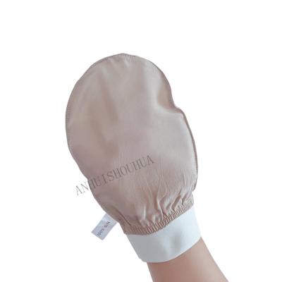 China EXFOLIATING Body Cleaner 100% Silk To Exfoliate Mitt Turkish Bath Mitt for sale