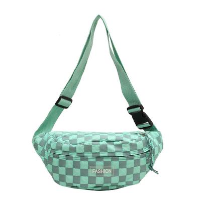 China Daily Life Monogrammed High Quality Plaid Belt Bags For Men And Women Fanny Pack Waist Bag for sale