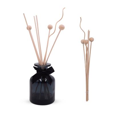 China Reed Diffuser & Home Deco & Wholesale Dia.3CM Small Car Perfume Beads Customized Size Reed Diffuser Perfume Wooden Beads With Rattan Stick Car Perfume Home Decoration for sale