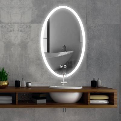 China New Vanity Style Decor Mirror Hotel LED Lighted Led Bath Illuminated Batheoom Smart Lighted Mirror With LED Light for sale