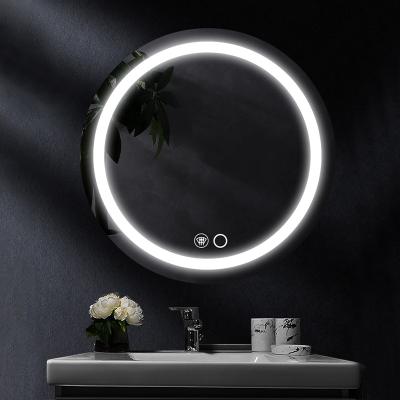 China LED Lighted Large Smart Circular Customize High Quality Cheap Decorative Led Mirror Wheater Vanity Bathroom Mirror With Lights for sale