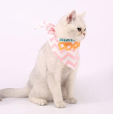 China Girls Viable Cute Bandana Party Pet Birthday Design Connection Single Layer Triangle Shaped Bandana for sale