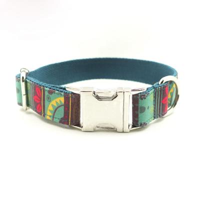 China Sustainable High Density Variety Patterns Colorful Personalized Adjustable Cute Collars Pet Collar for sale