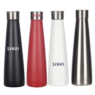 China Agriculture Keeps Travel and Fitness Logo Custom Hot and Cold Stainless Steel 450ml Personal Vacuum Insulated Water Bottle for sale