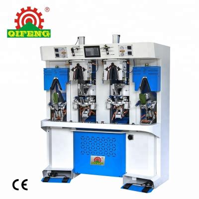 China Shoe making industry Two cold and two backpart molding machine QF-858S hot shoe making machine for sale