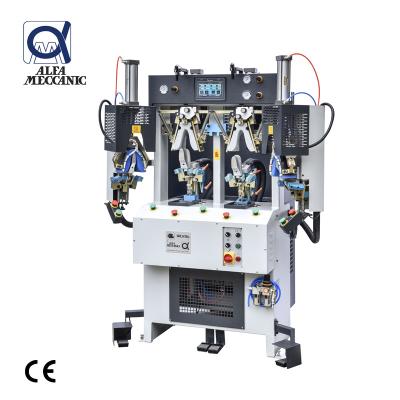 China Shoe making industry Italy ALFA/BRUSTIA brand backpart counter molding machine ALPHA 684 shoe making machine for sale