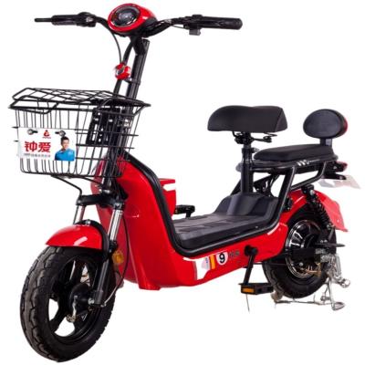 China Quilen Low Price 48V 350W Two Moped Seat Unisex Mobility Electric Bike With Hydraulic Brake for sale