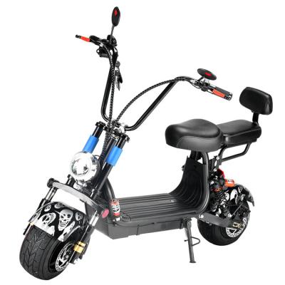 China Quilen unisex China hot selling two wheels electric scooters citycoco 1000w powerful offroad lifan pedal moped electric scooter for sale