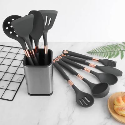 China 2022 Customized Viable Cheap Nylon Cook Utensil Set Kitchen Accessories Kitchenware Non Toxic for sale