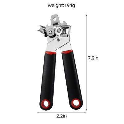 China Durable Electronic Plated Steel Safe Cut Manual Can Opener No Sharp Box Edges Ergonomic Designed Easy Open for sale