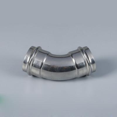 China Fluid Plumbing Fittings Custom Personnalised 45 degree Elbow Double Press Fit Fittings Pipe for sale