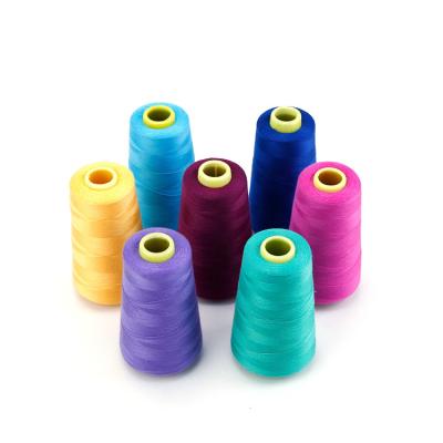 China Factory Supply Customized 5000yds Dyed 100% Spun Sewing Yarn Polyester No MOQ 40/2 With Different Color For Machine Sewing Supplies for sale