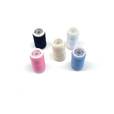 China Customized Wholesale Supplier 0.65mm 25m Polyester Sewing Wax Coated Sewing Thread For DIY Leather Bag Wristbands for sale