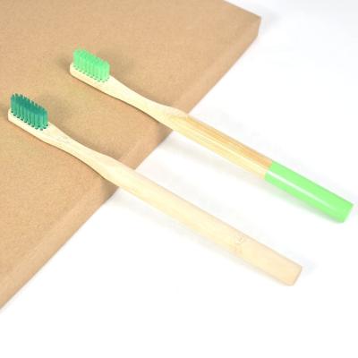 China Foldable Biodegradable Round-handed Baby Adult Bamboo Toothbrush With Certification for sale