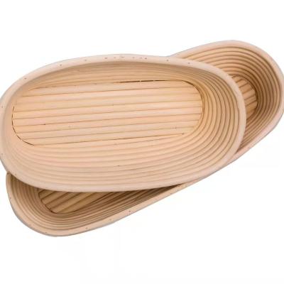 China Disposable Bread Proofing Basket Set 9.6 inch and 10 inch Oval Round Natural Rattan Proofing Baskets with Bread Blade and Dough Scraper and for sale