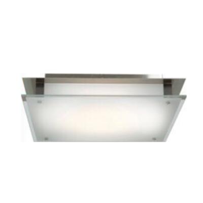 China Exterior Mounted Glass Led Ceiling Light Fixture 12 14 16 Inch Square Or Round Flush Mount For USA Market for sale