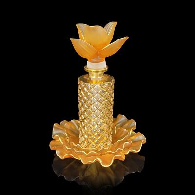 China Europe Handmade Crystal Opens Perfume Glass Empty Bottle For Wedding Gifts Home Decoration for sale