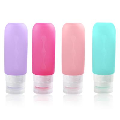 China Food Grade Silicone+Separate Food Grade PP Shampoo Bottle Face Eye Cream Sub-bottle Silicone Reusable Portable Lotion Storage for sale