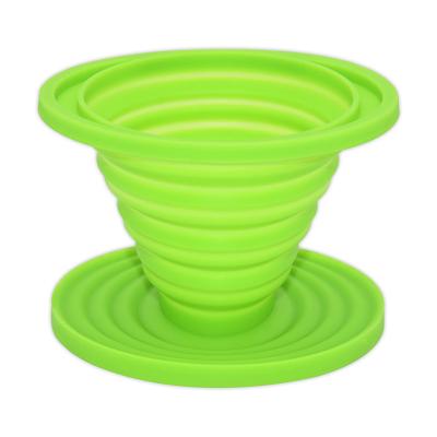 China Viable Collapsible Silicone Funnel Silicone Food Grade Kitchen Collapsible Funnel For Liquid/Powder Transfer for sale