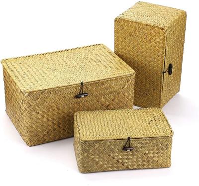 China African Woven Style Sustainable High Quality Rectangle Vegetable Plankton Storage Straws Home Organized Custom Laundry Treatment for sale