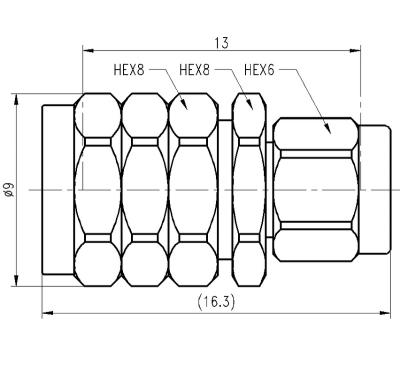 China 1.0mm male to 1.85mm male adapter, 67GHz 1.0mm for sale