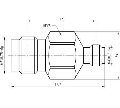 China 1.0mm female to 1.85mm female adapter, 67GHz 1.0mm for sale