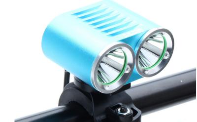 China 4 * 2000mah High Power Led Bicycle Lights , 2 CREE Small Bicycle Lights  for sale