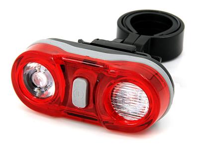 China Hard Frame Battery Powered LED Bike Lights 2 Super Bright Red Color For Rear  for sale