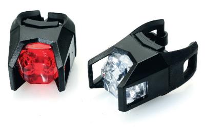 China Outdoor Riding Silicone LED Bike Lights Durable Clip On CE / ROHS Approval for sale