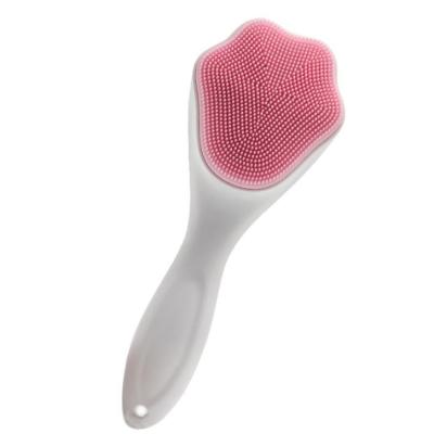 China EXFOLIATE zmaker grooming back scrubber with long handle silicone bath brush for bathing for sale