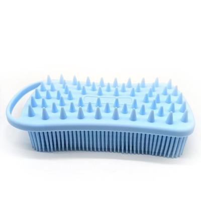 China EXFOLIATE universal silicon bath and shampoo brush silicone hair side massager and shampoo brush for sale