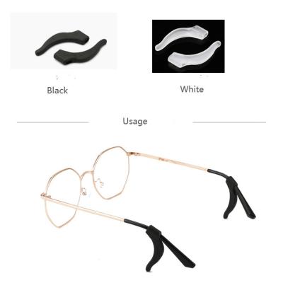 China Glasses Accessories Comfortable Silicone Glass Ear Hook for sale