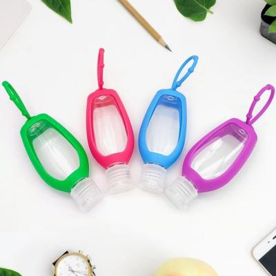 China Bling Sublimation Silicone Bottle Mini Hand Sanitizer Holder for sale