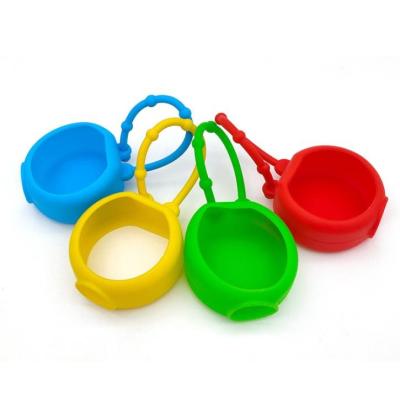 China Silicone Bottle Sleeve Kids Silicone Bottle Hand Sanitizer Holders for sale