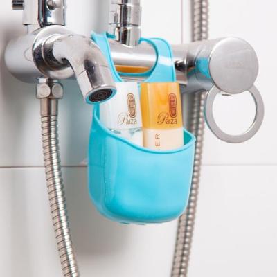 China SHOWER ECO-FRIENDLY SILICONE BATHROOM SOAP DISH HOLDER SILICONE SPONGE HANGING HOLDER for sale