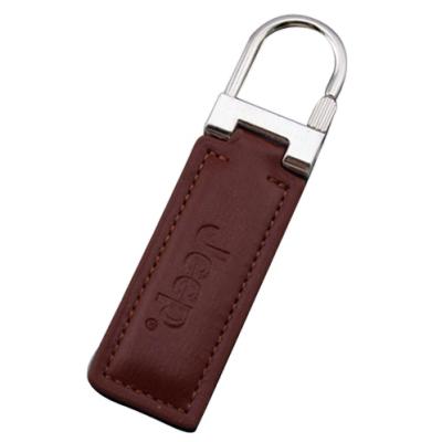 China Metro Card Classic Leather Debossed 13.56MHz RFID Key FOB Tag for sale