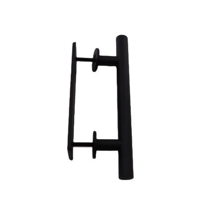 China Easy Installation Rustic Black Sliding Barn Door Handle Pull Barn Door Hardware Installation for sale