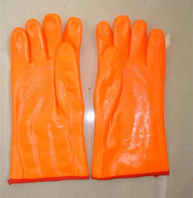 China PVC Anti-Slip Working Glove For Industrial Use Aginst Cold for sale